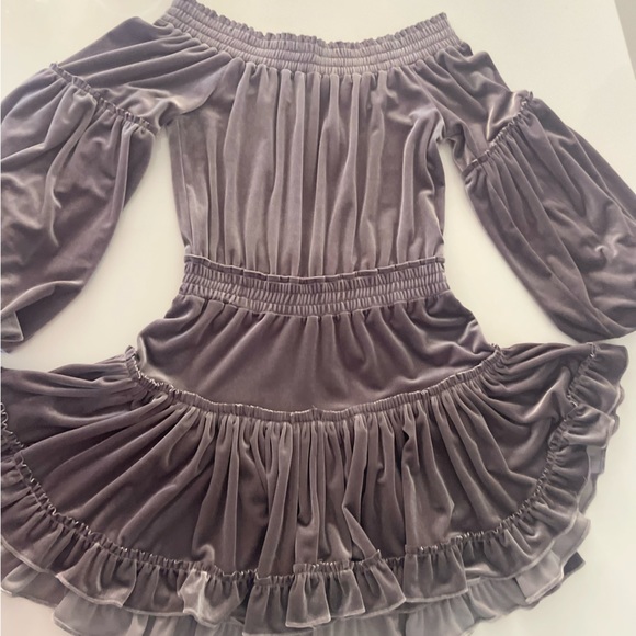 MISA Los Angeles Talin Metallic Velvet Dress - Picture 5 of 14